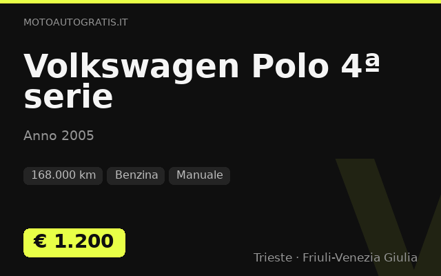Volkswagen Polo 4ª serie
