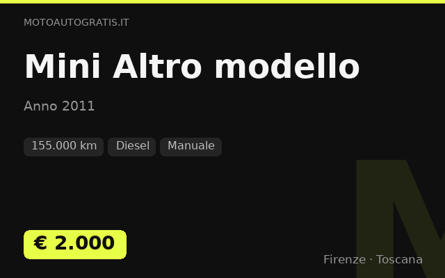 Mini Altro modello