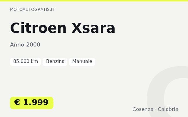 Citroen Xsara