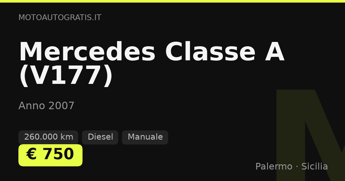 Mercedes Classe A (V177)