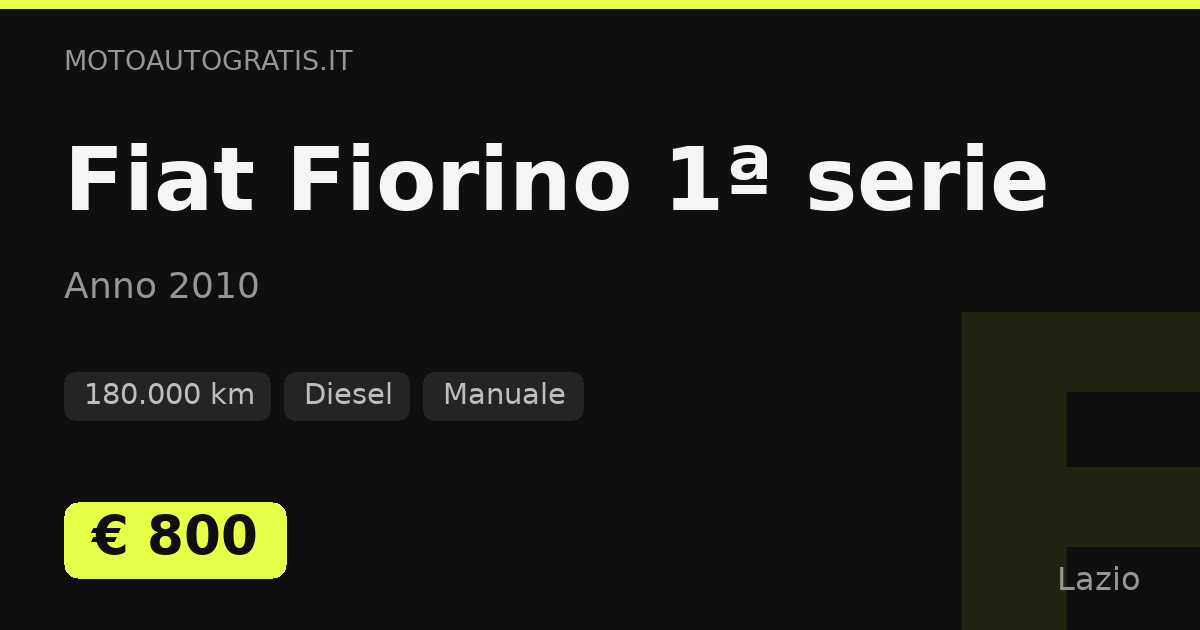 Fiat Fiorino 1ª serie