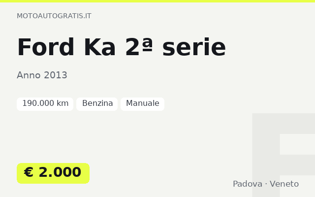 Ford Ka 2ª serie