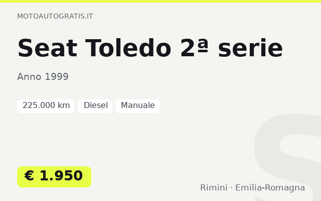 Seat Toledo 2ª serie