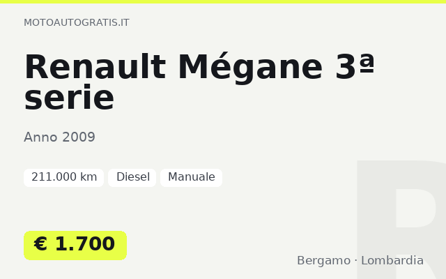 Renault Mégane 3ª serie