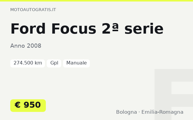 Ford Focus 2ª serie