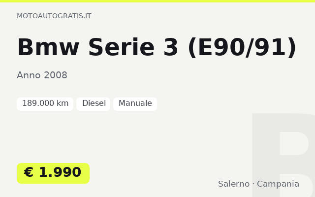 Bmw Serie 3 (E90/91)