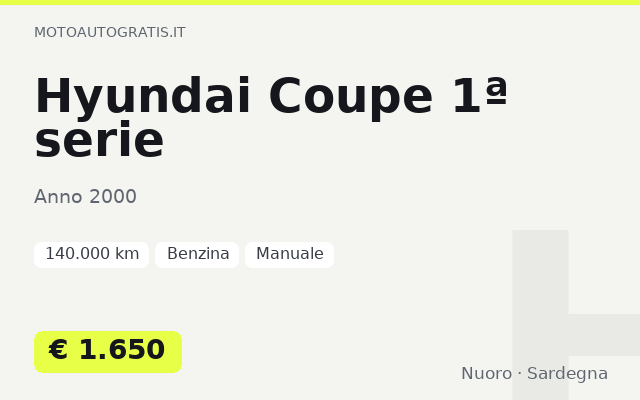 Hyundai Coupe 1ª serie