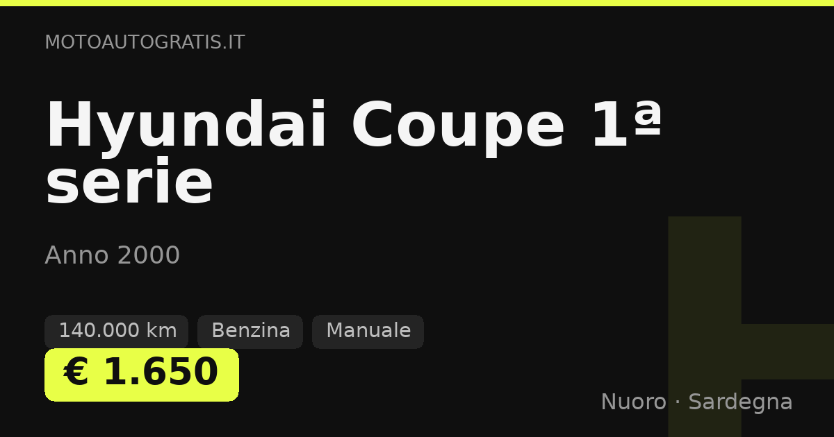 Hyundai Coupe 1ª serie