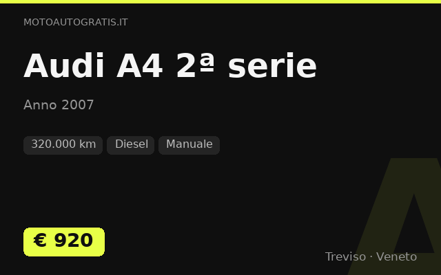Audi A4 2ª serie