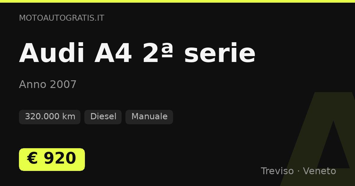 Audi A4 2ª serie