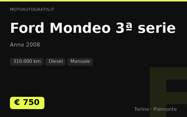 Ford Mondeo 3ª serie