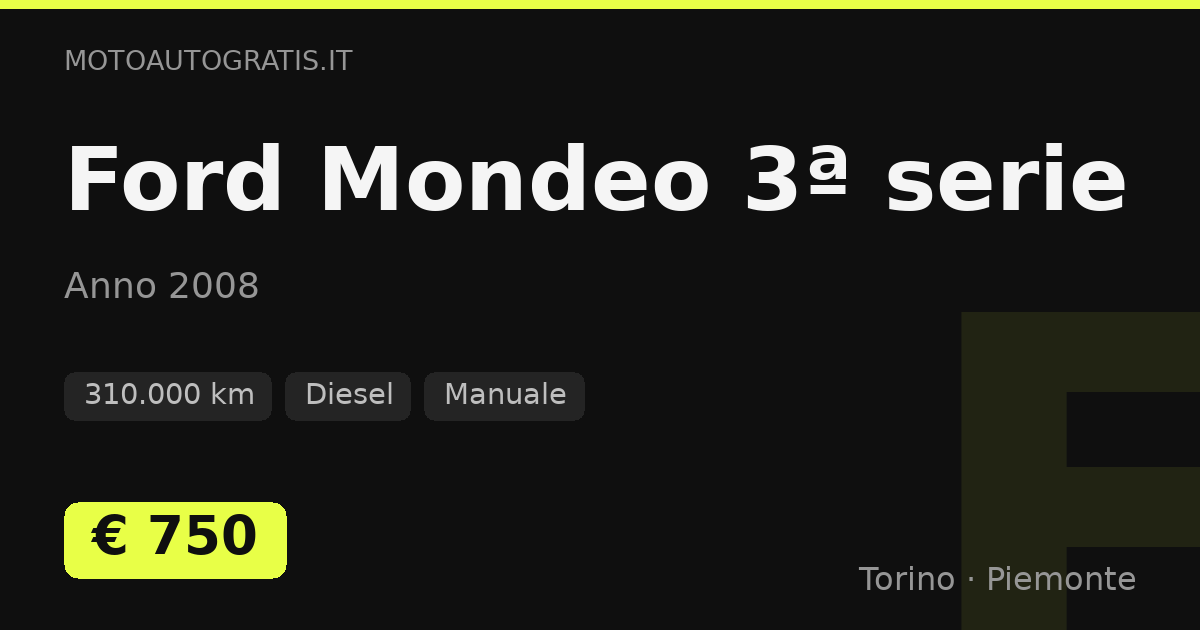 Ford Mondeo 3ª serie