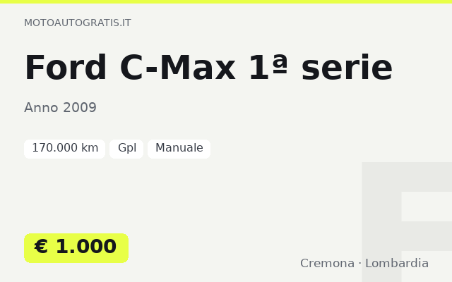 Ford C-Max 1ª serie