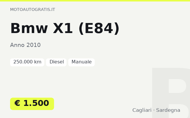 Bmw X1 (E84)