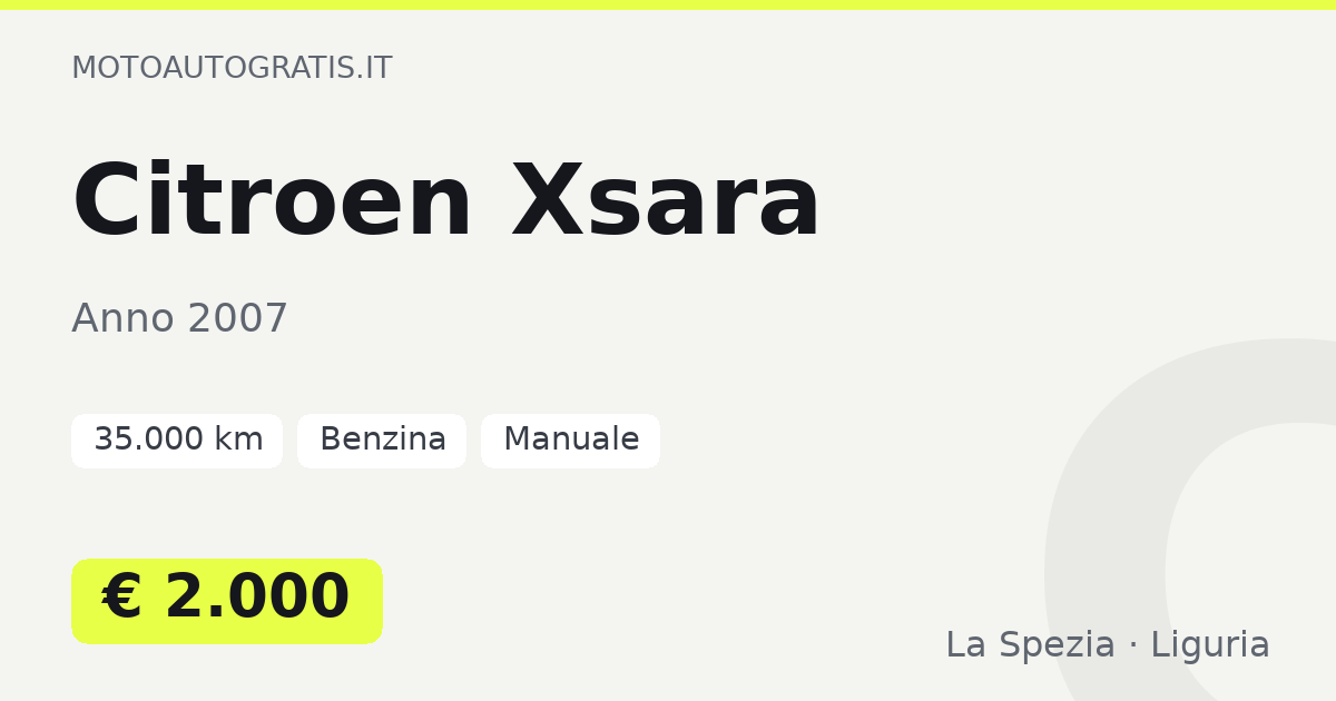 Citroen Xsara