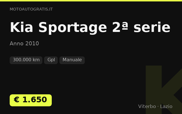 Kia Sportage 2ª serie
