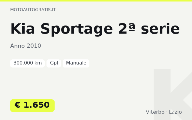 Kia Sportage 2ª serie