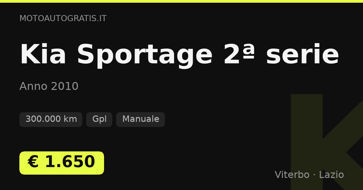 Kia Sportage 2ª serie