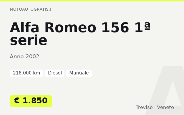 Alfa Romeo 156 1ª serie