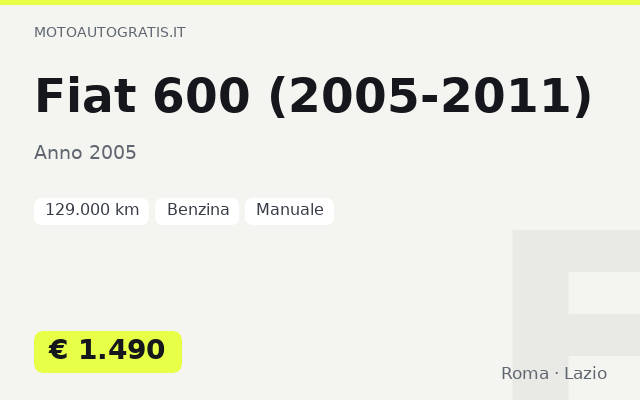 Fiat 600 (2005-2011)