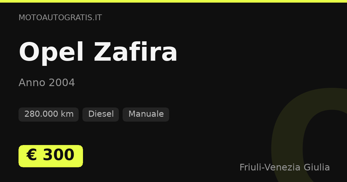Opel Zafira