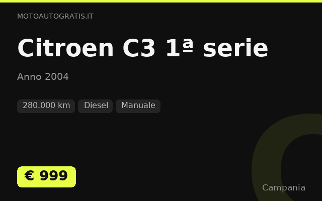 Citroen C3 1ª serie