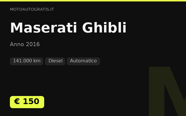 Maserati Ghibli