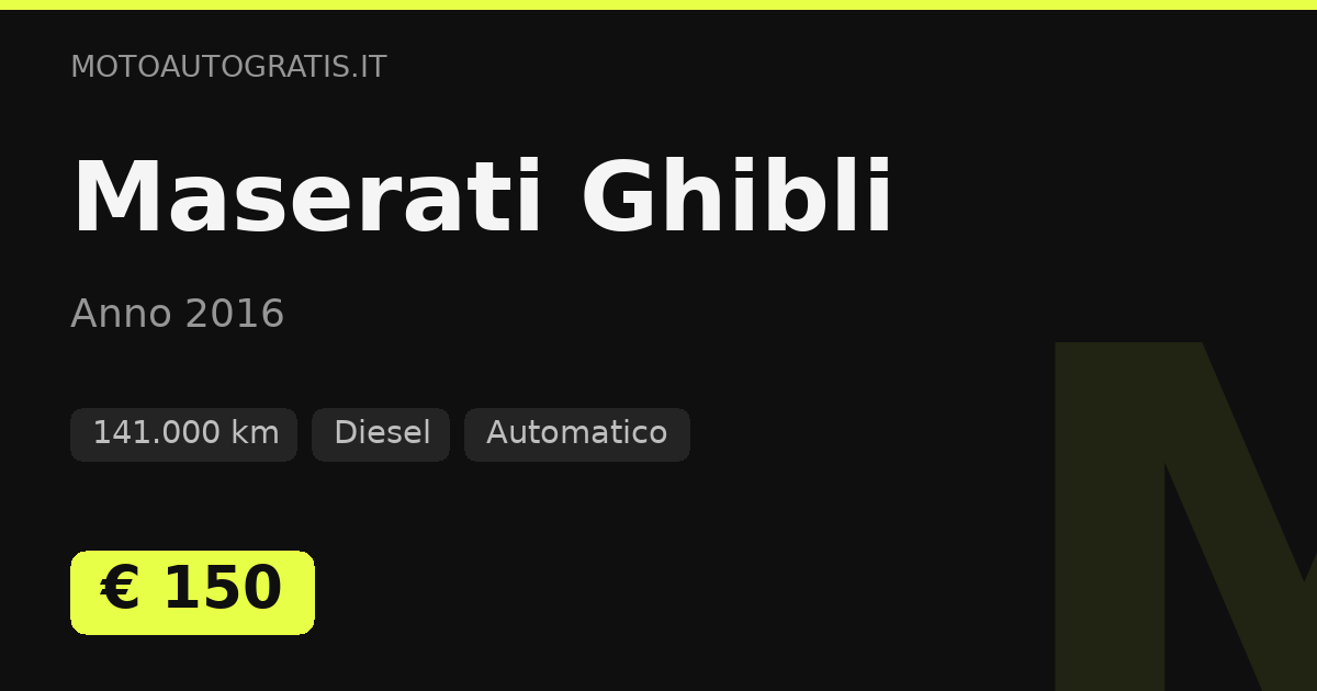 Maserati Ghibli