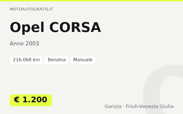 Opel CORSA