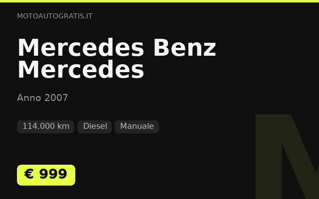 Mercedes Benz Mercedes