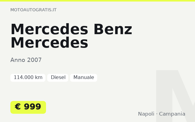 Mercedes Benz Mercedes