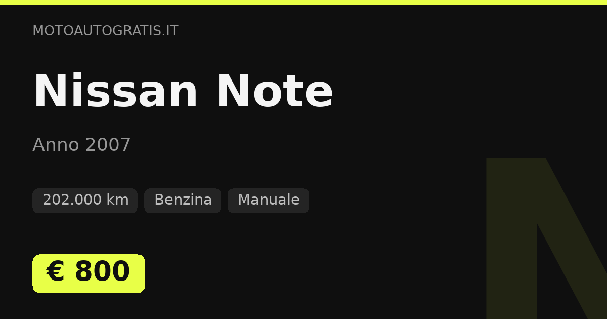 Nissan Note