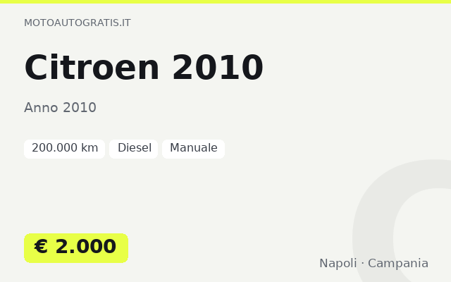 Citroen 2010