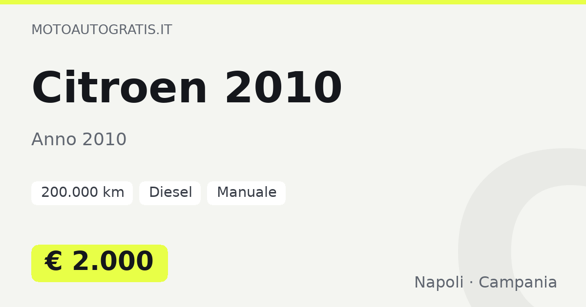 Citroen 2010