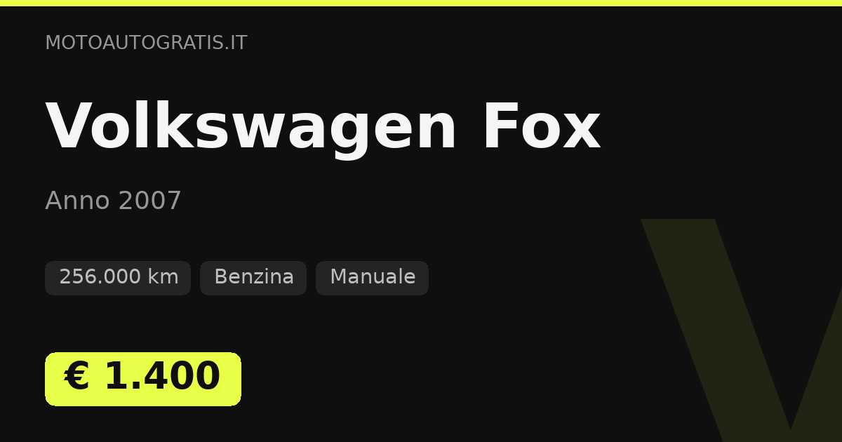 Volkswagen Fox