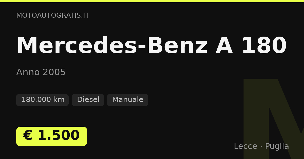 Mercedes-Benz A 180