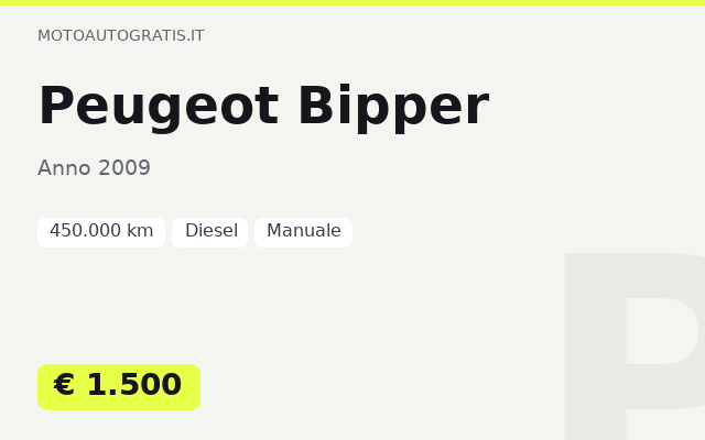 Peugeot Bipper
