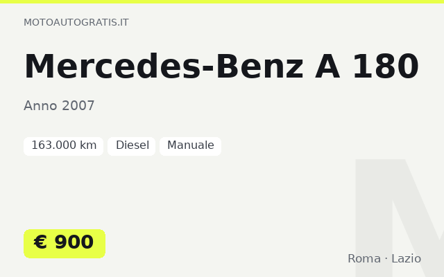 Mercedes-Benz A 180