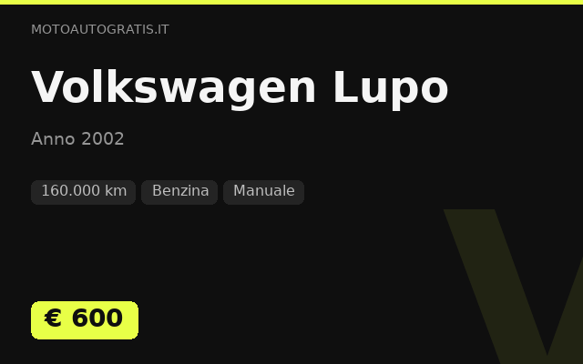 Volkswagen Lupo