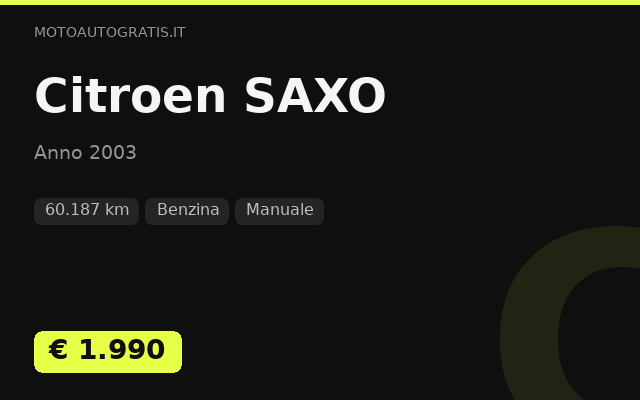 Citroen SAXO