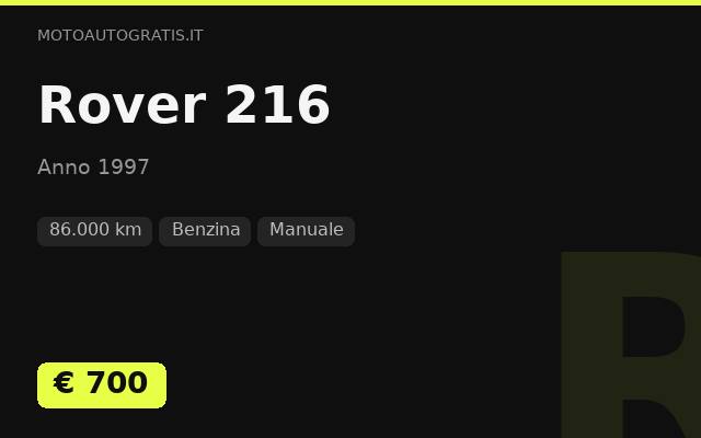 Rover 216