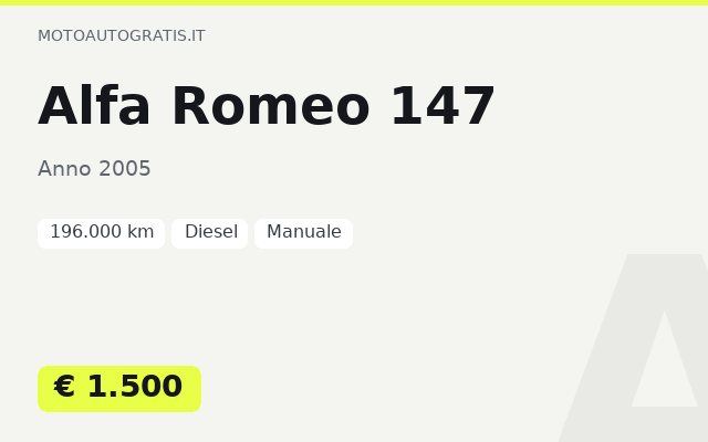 Alfa Romeo 147