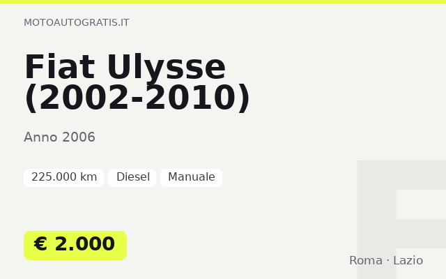 Fiat Ulysse (2002-2010)