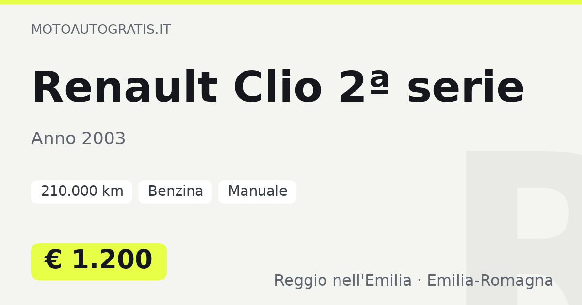 Renault Clio 2ª serie