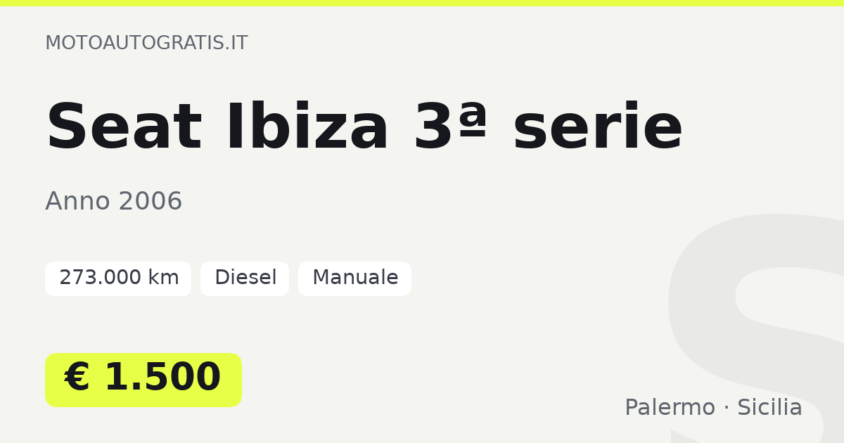 Seat Ibiza 3ª serie