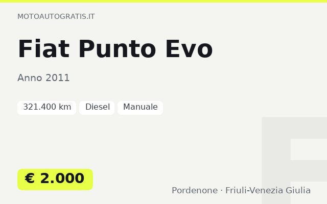 Fiat Punto Evo