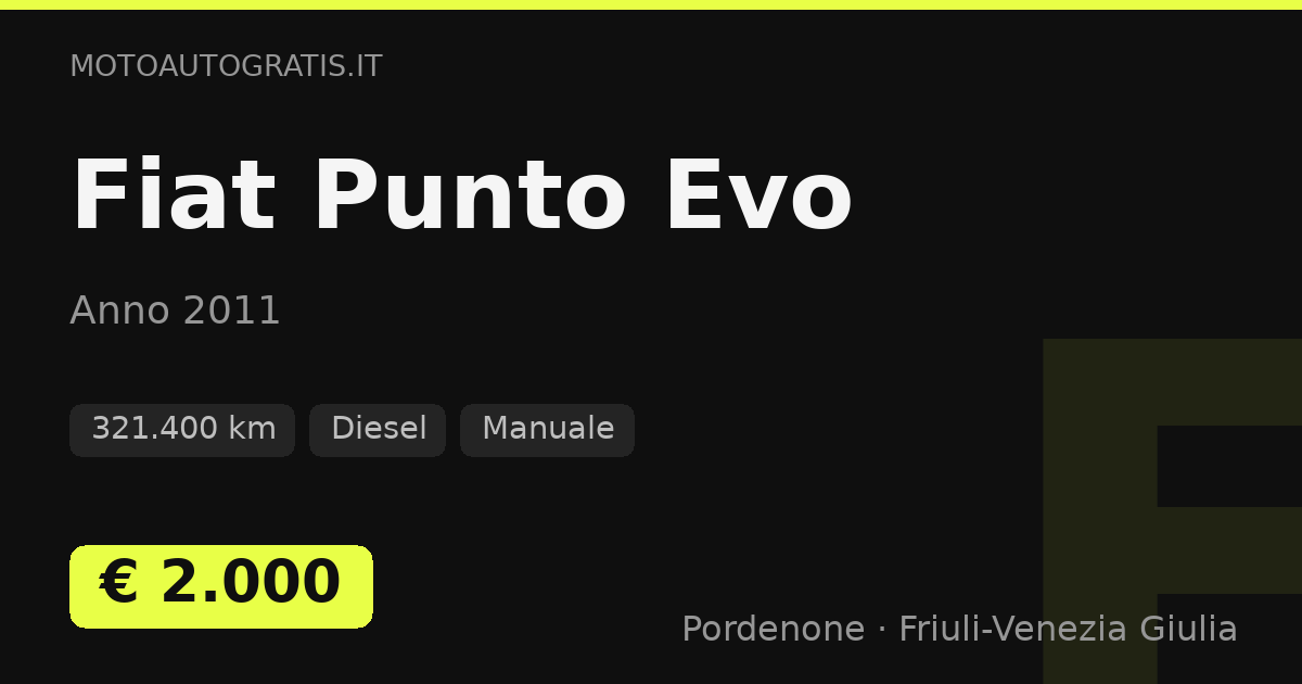 Fiat Punto Evo