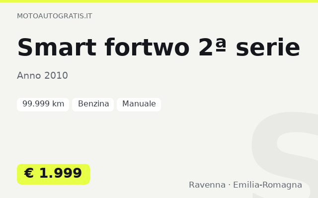 Smart fortwo 2ª serie