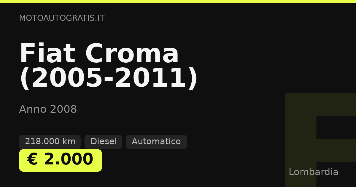 Fiat Croma (2005-2011)