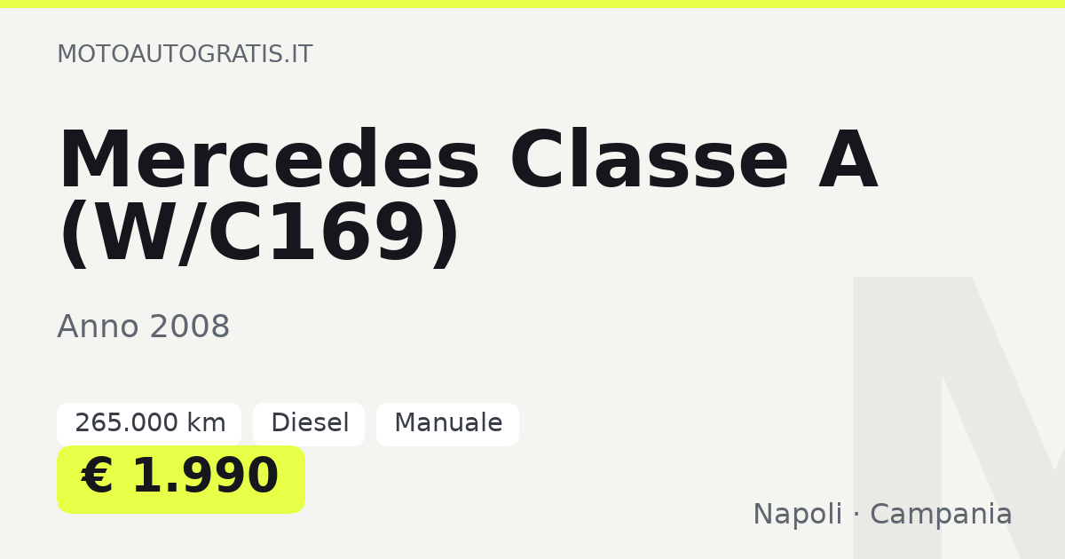 Mercedes Classe A (W/C169)